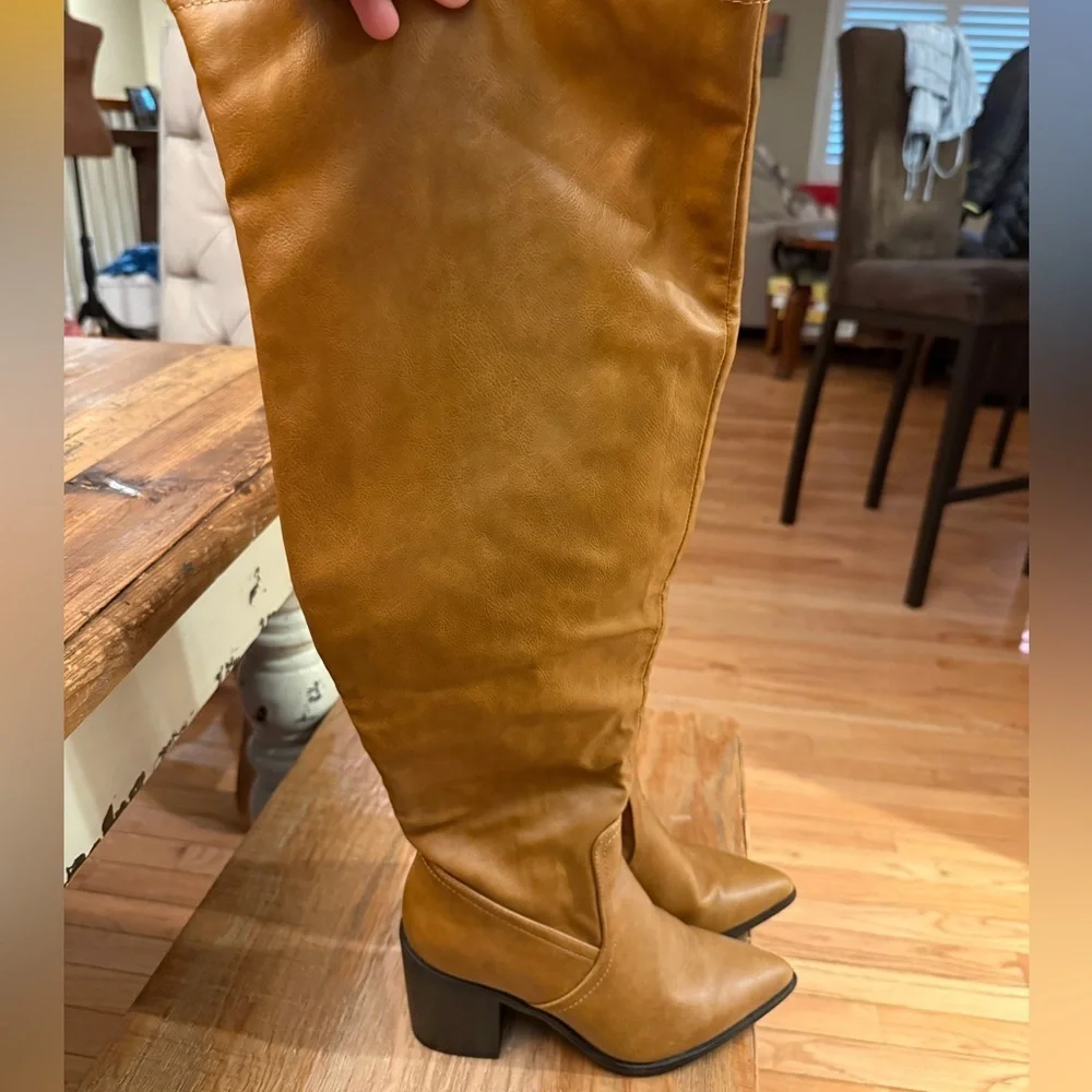Women's Over the Knee Brown Boots Worn Once Size 8